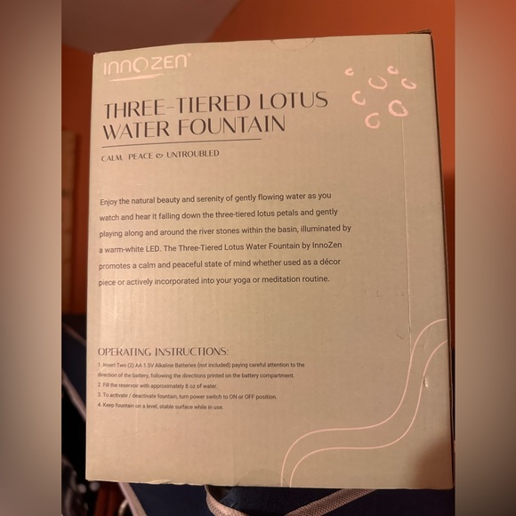 3-Tiered Lotus Water Fountain🧡 - Picture 3 of 5